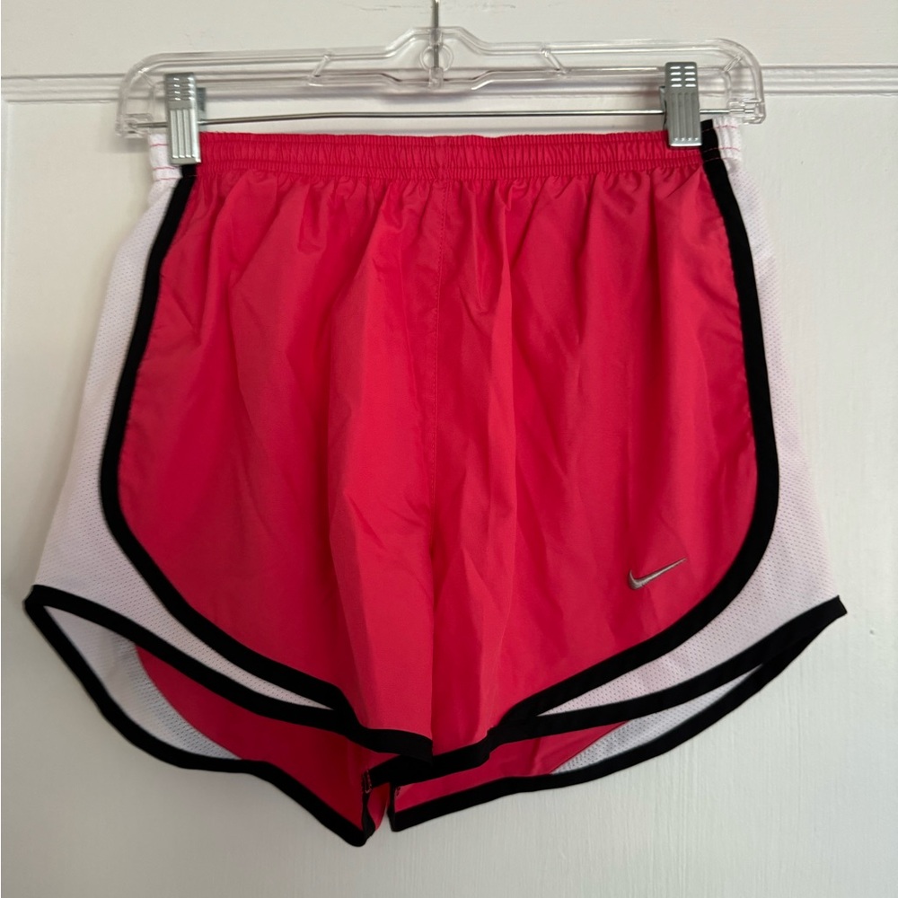 Hot pink Nike athletic shorts